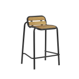 Tabouret haut VIG ROBINIA H 65 Noir