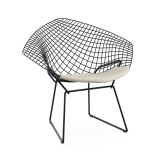 DIAMANT OUTDOOR with seat pad Black