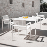 SCHULTZ DINING ARMCHAIR White