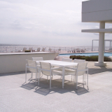 SCHULTZ DINING ARMCHAIR White