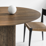 TEN ROUND Smoked oak, oiled