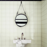 Miroir ADNET Ø 45 Marron