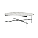 TS COFFEE Ø 105 Marbre Carrara blanc