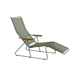 Sunlounger CLICK Vert olive