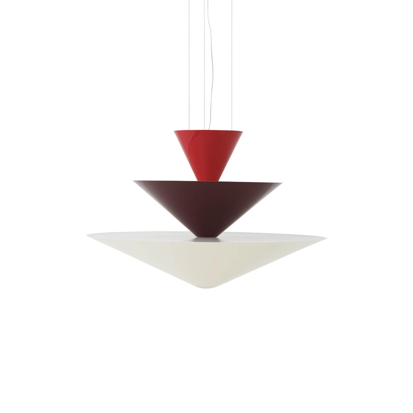 GIO LN15 Vermilion Red, Burgundy & Ecru White