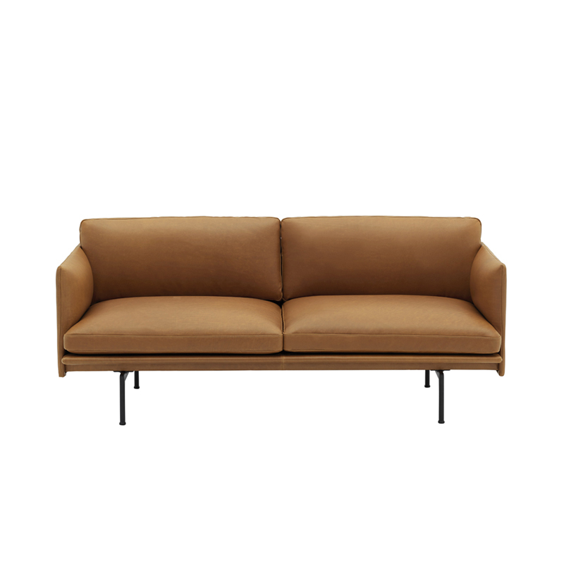 OUTLINE 2 places Cuir Cognac