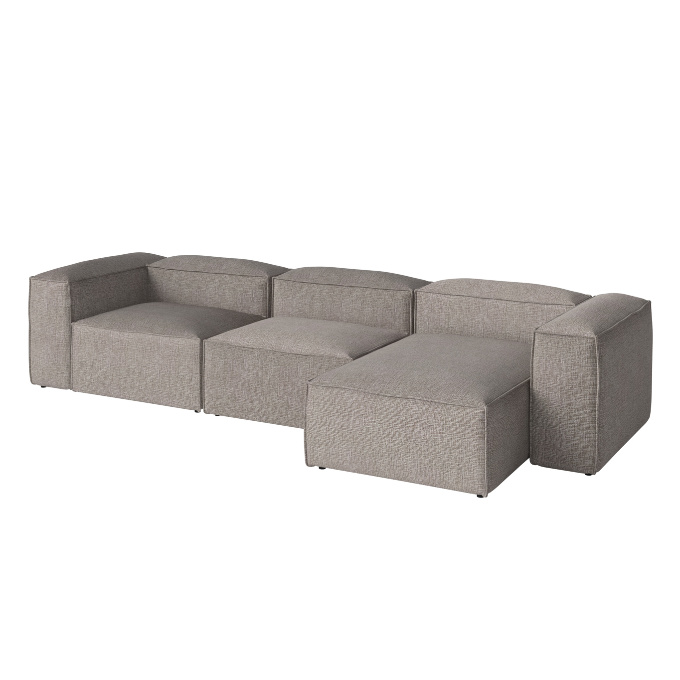 COSIMA Chaise Longue Right  340x100 Tie Sand Melange