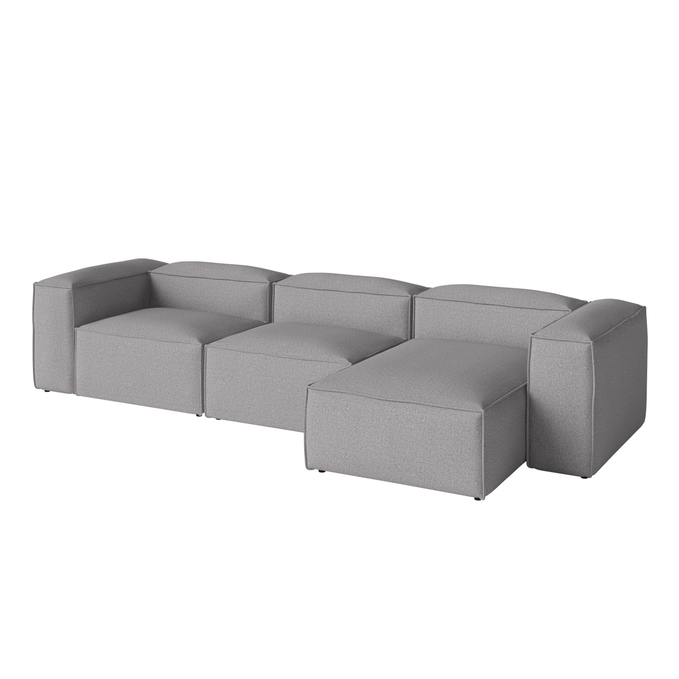 COSIMA Chaise Longue Right  340x100 Monza Light Grey