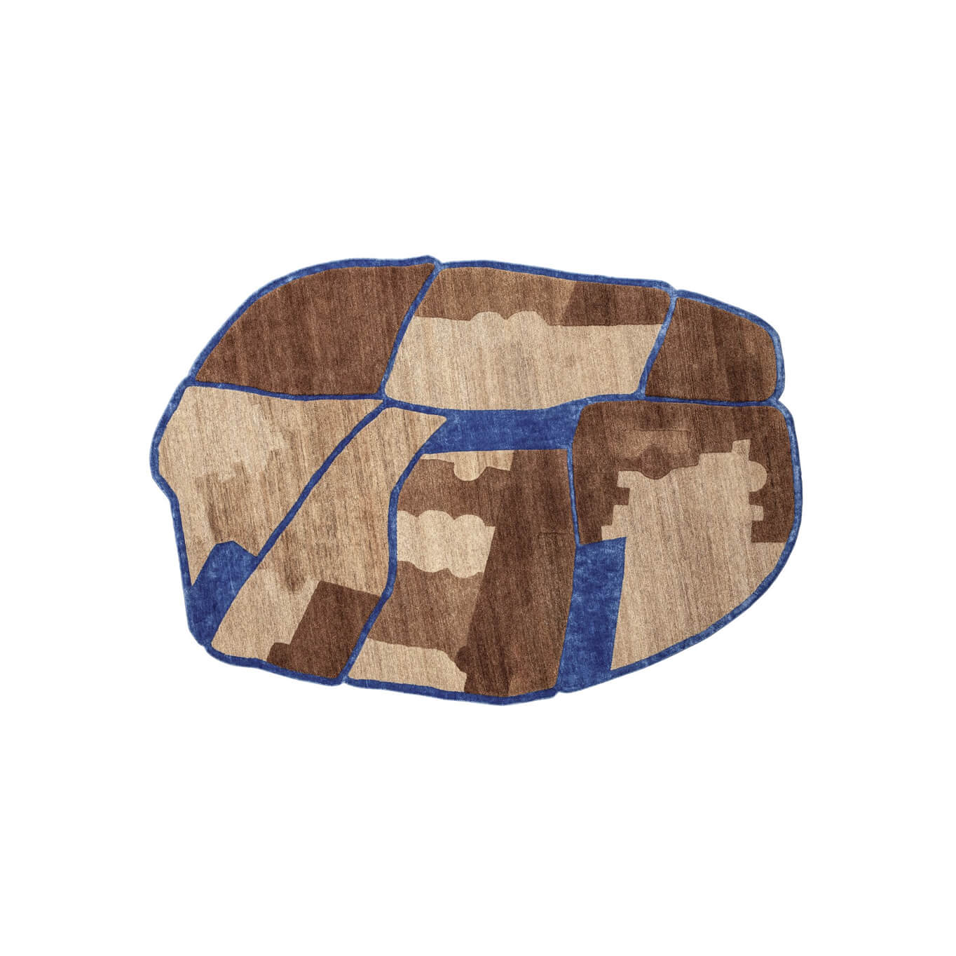 ARAN Naturel/Bleu Électrique