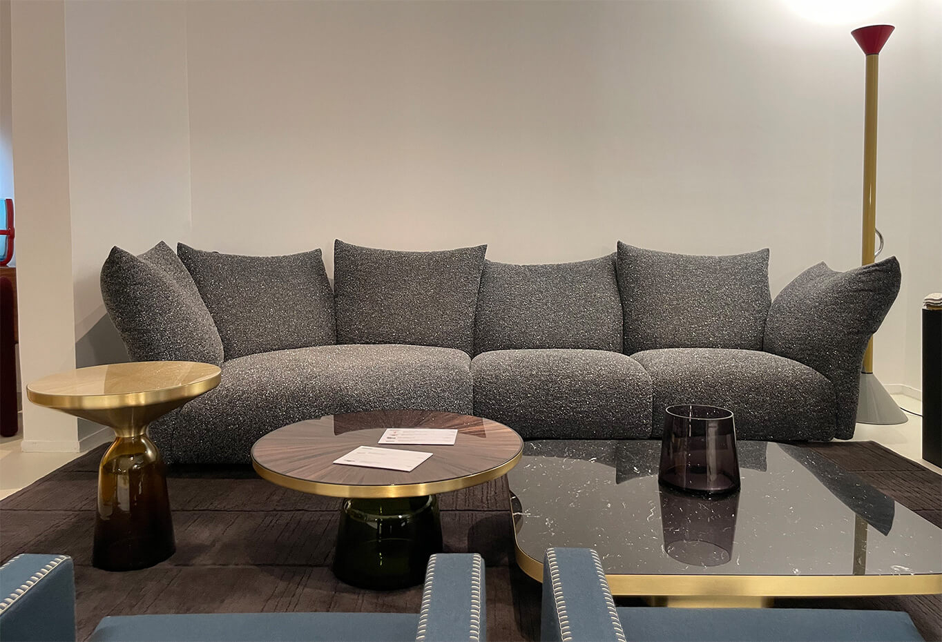 STANDARD Galena glitter grey fabric