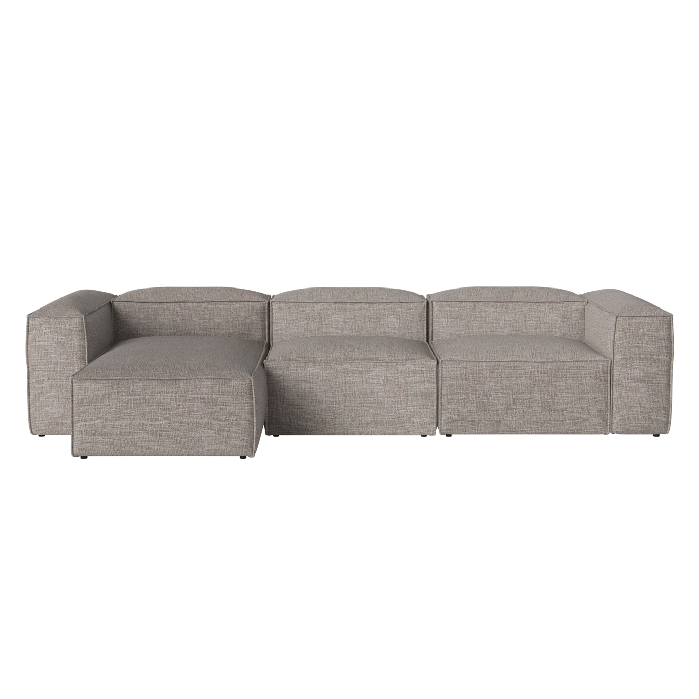 COSIMA Chaise Longue Left  340x100 Tie Sand Melange