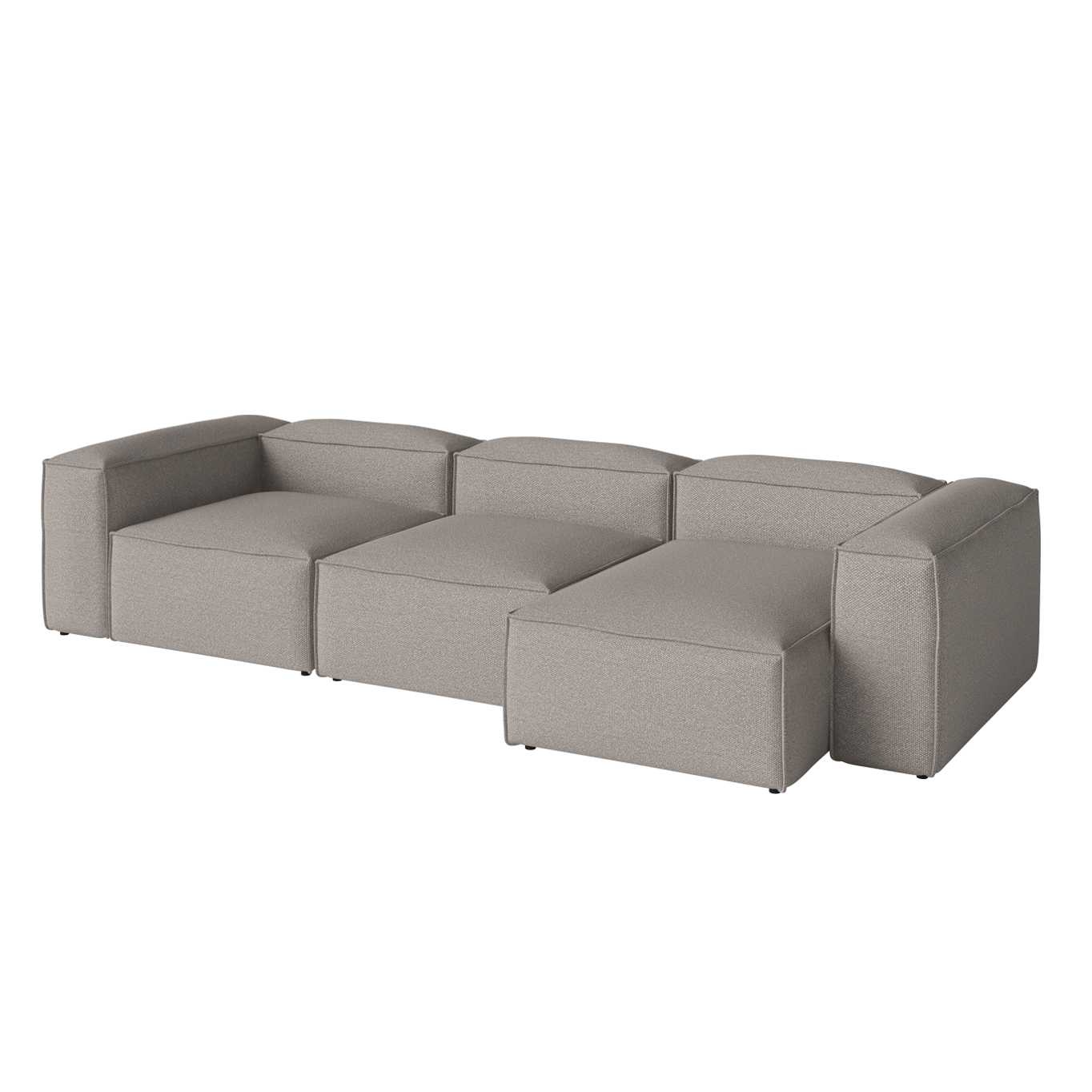 COSIMA Chaise Longue Right  340x120 Monza Grey-White