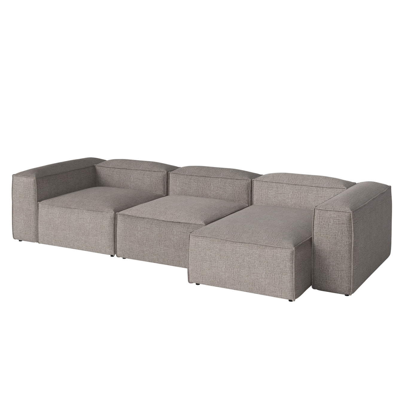 COSIMA Chaise Longue Right  340x120 Tie Sand Melange