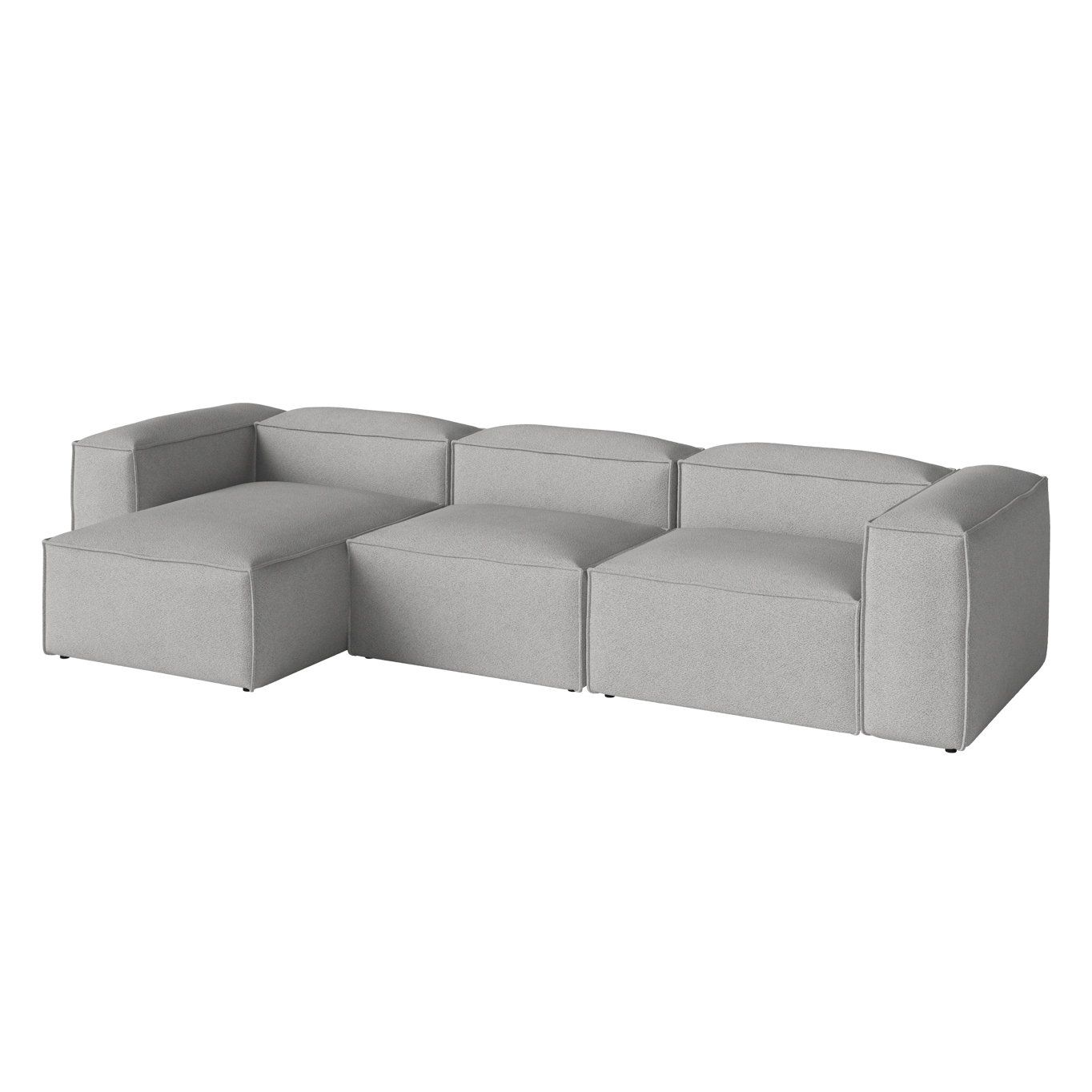 COSIMA Chaise Longue Left  340x100 Paza Grey