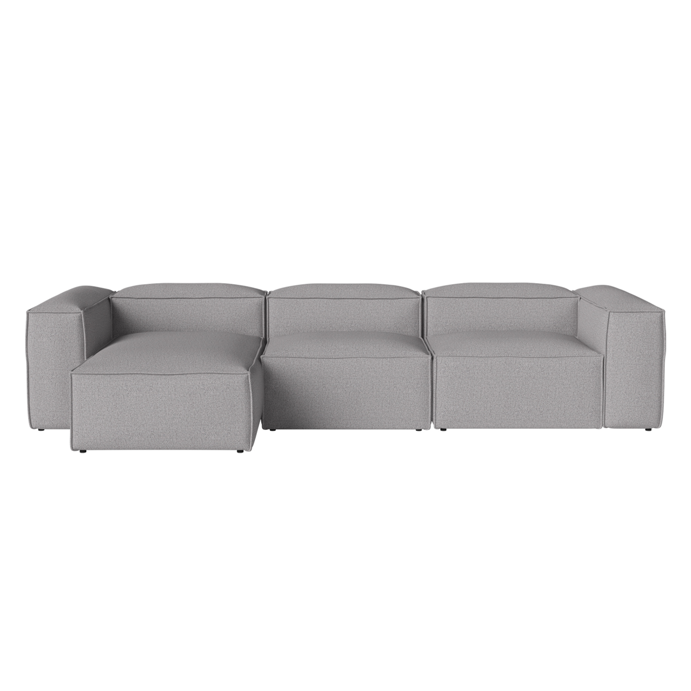 COSIMA Chaise Longue Left  340x100 Light Grey