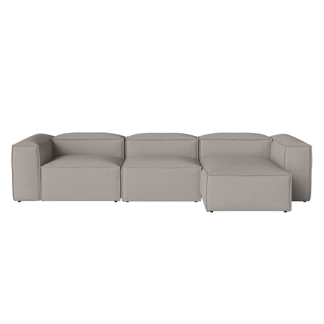 COSIMA Chaise Longue Right  340x100 Monza Grey-White