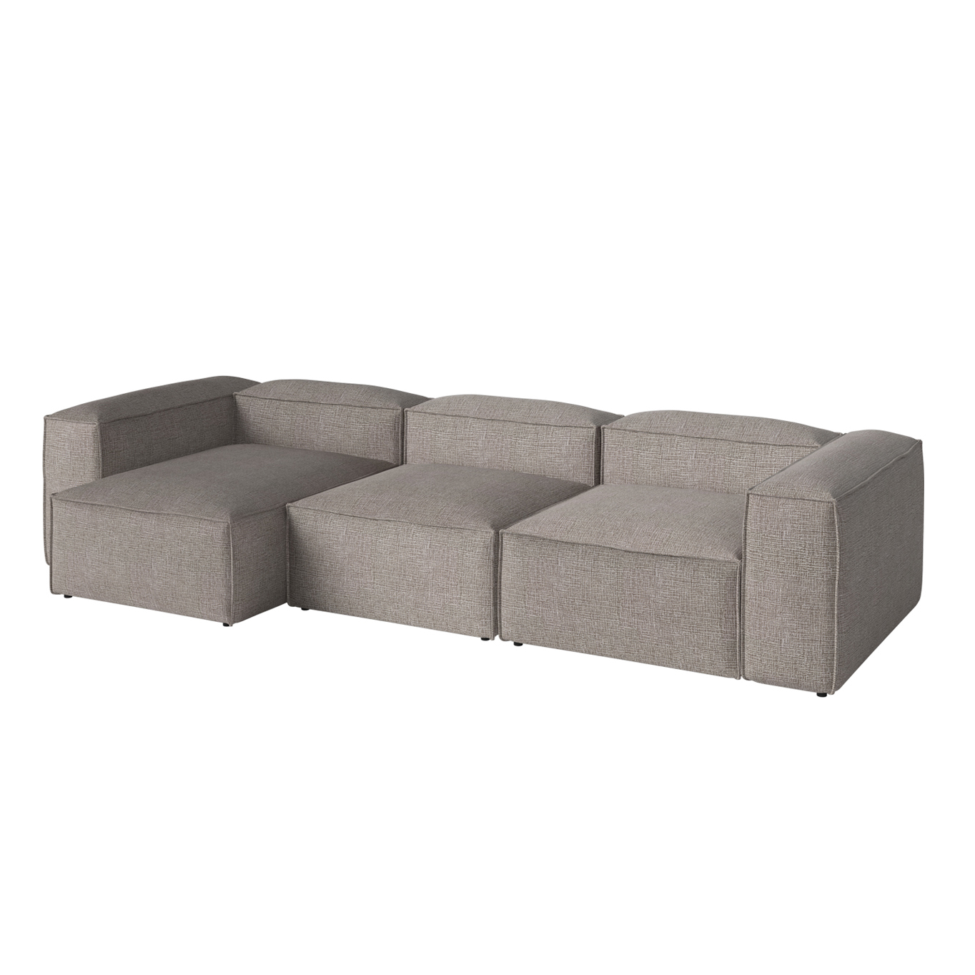 COSIMA Chaise Longue Left 340x120 Tie Sand Melange