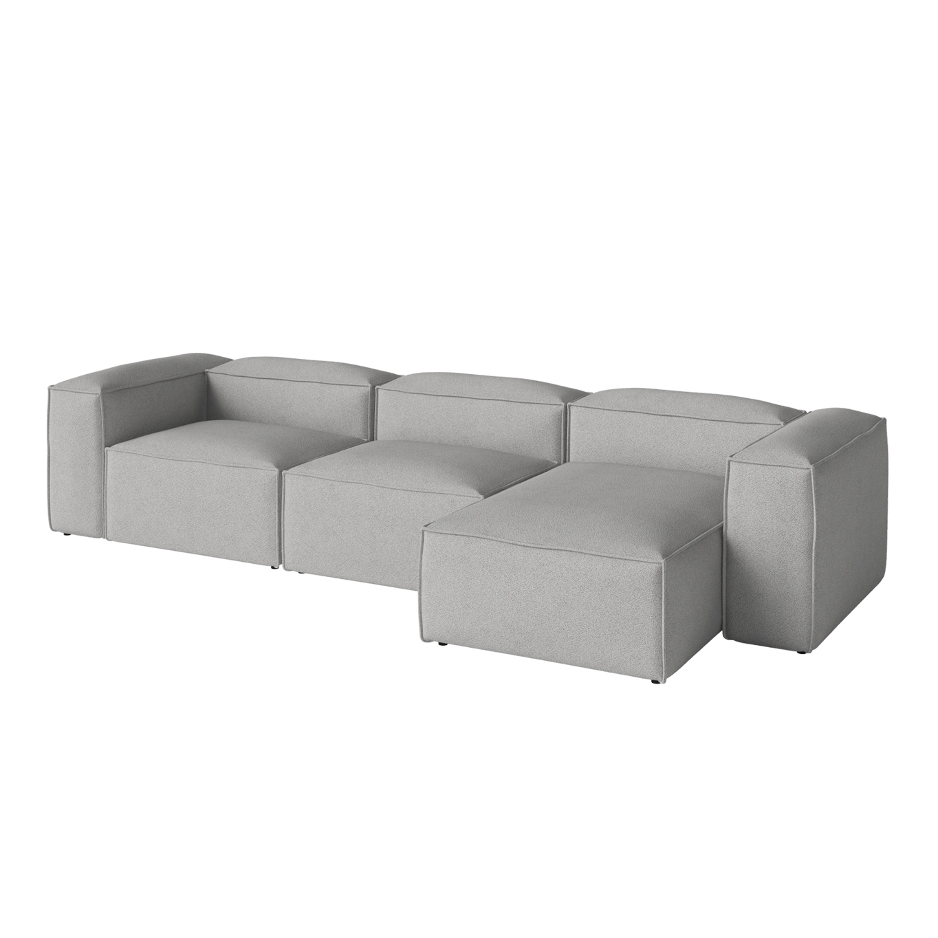 COSIMA Chaise Longue Right  340x100 Paza Grey