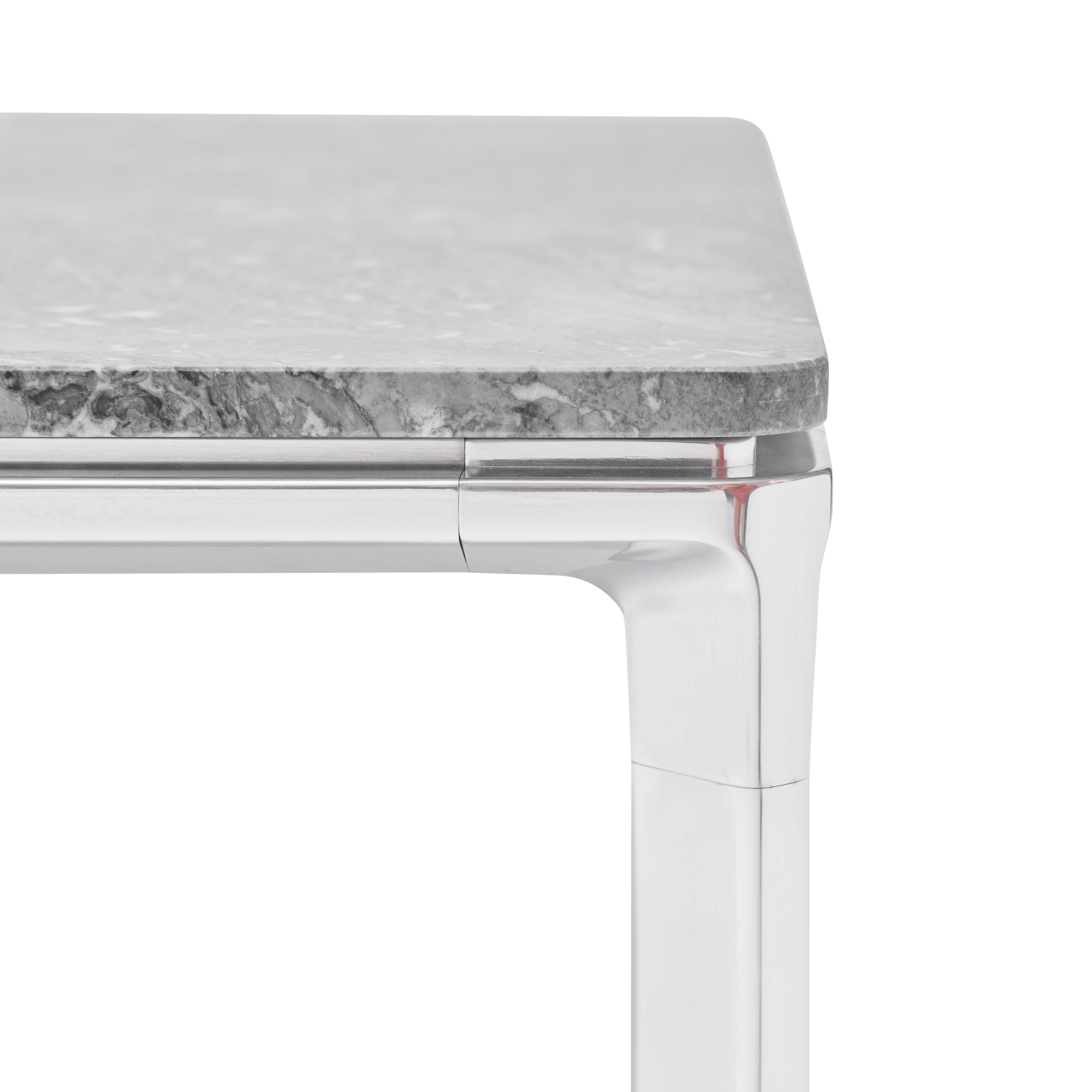 COFFEE TABLE SQUARE 427 Marbre Ocean gris 80x80