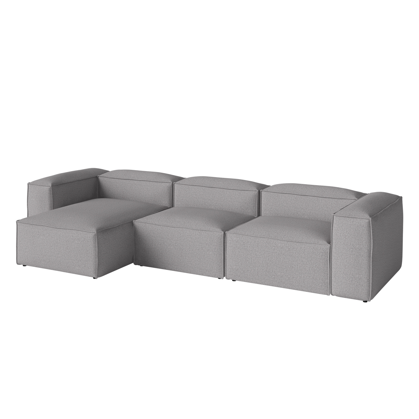 COSIMA Chaise Longue Left  340x100 Light Grey