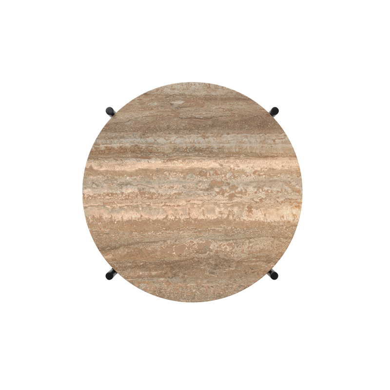 TS SIDE Ø 40 Travertin taupe chaud
