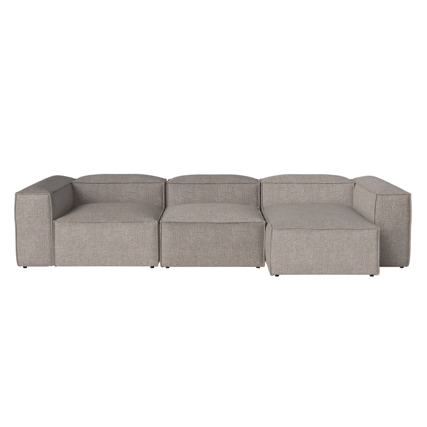 COSIMA Chaise Longue Right  340x120 Tie Sand Melange