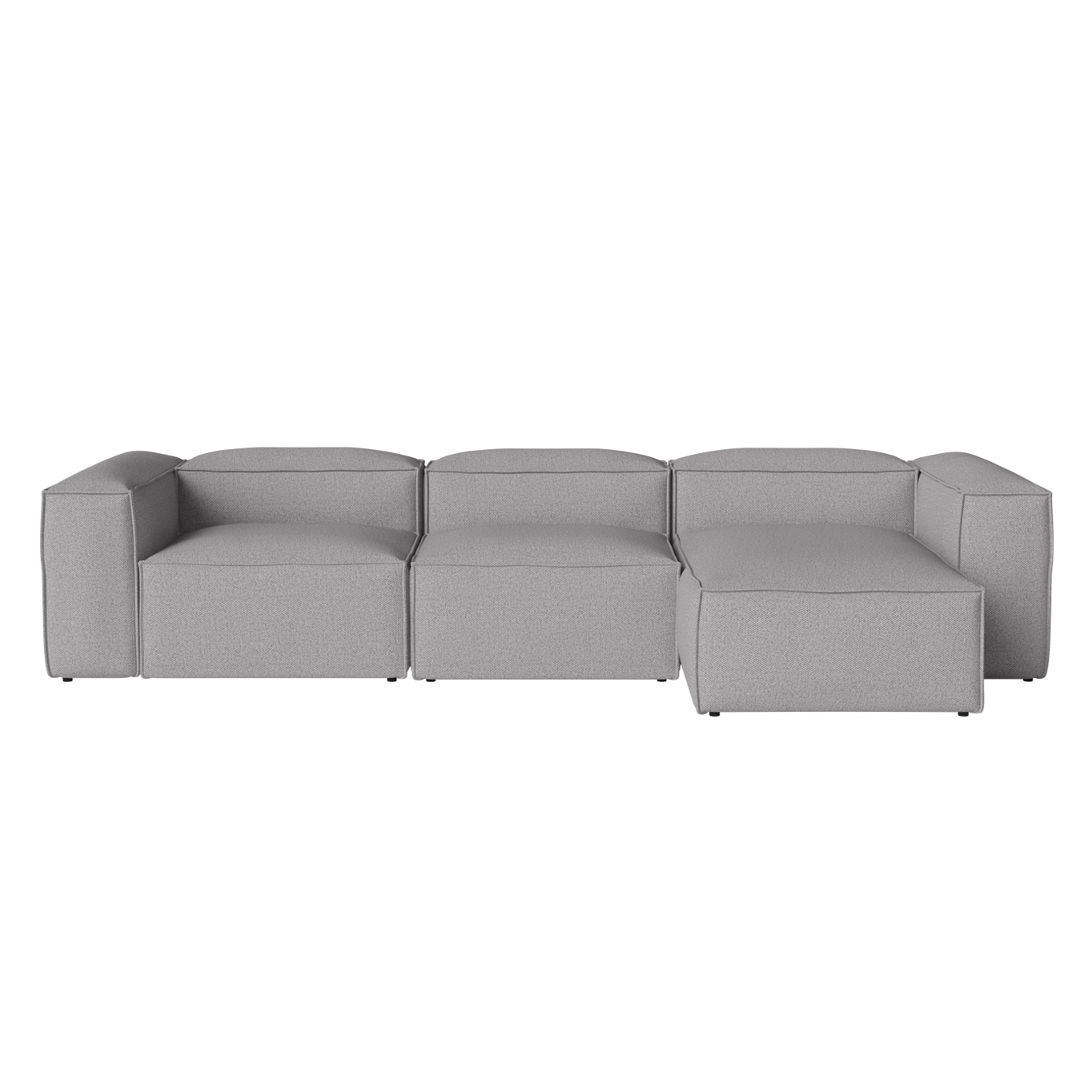 COSIMA Chaise Longue Right  340x100 Monza Light Grey