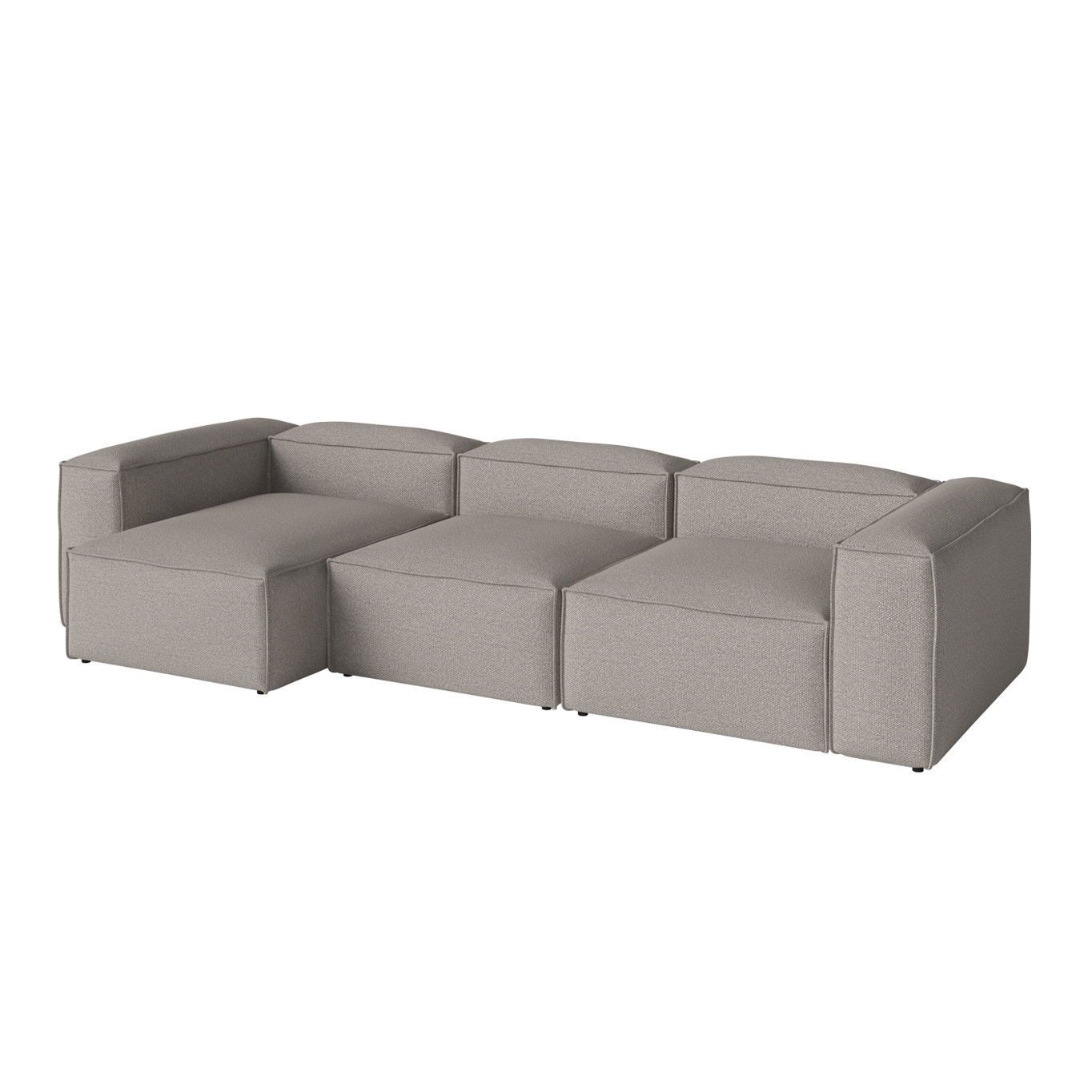 COSIMA Chaise Longue Left 340x120 Monza Grey-White