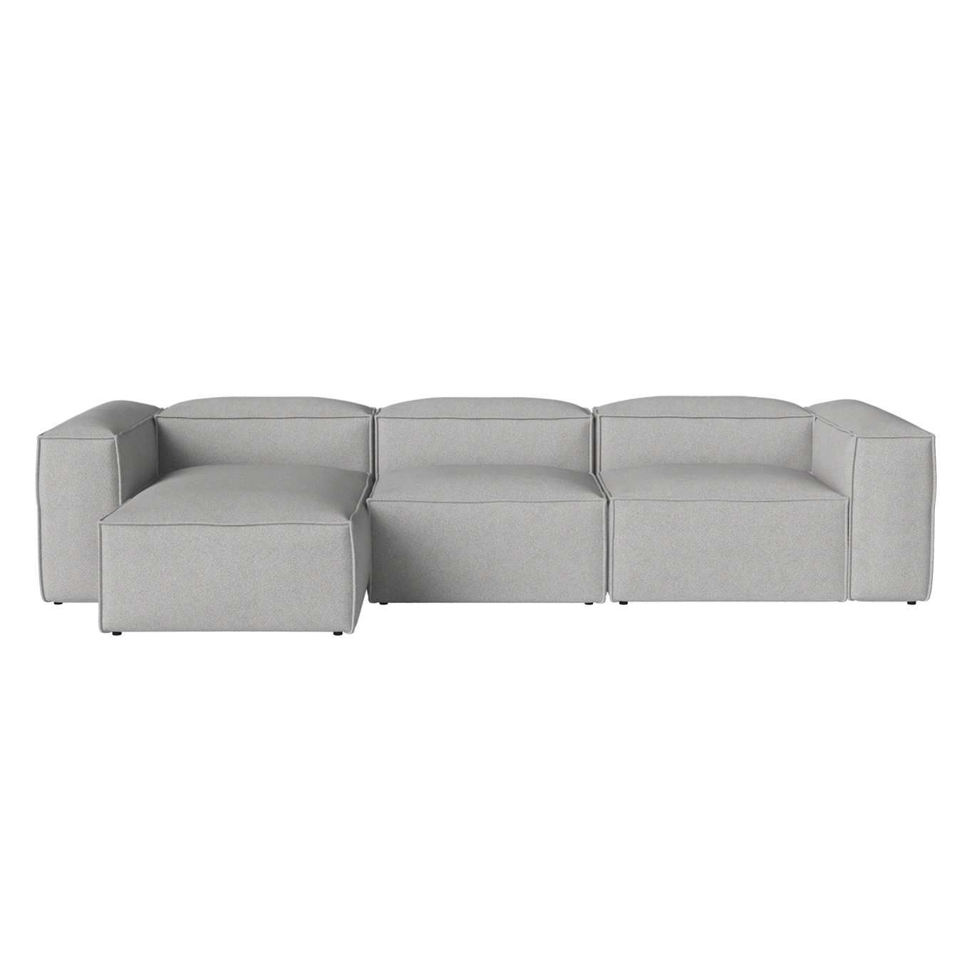 COSIMA Chaise Longue Left  340x100 Paza Grey