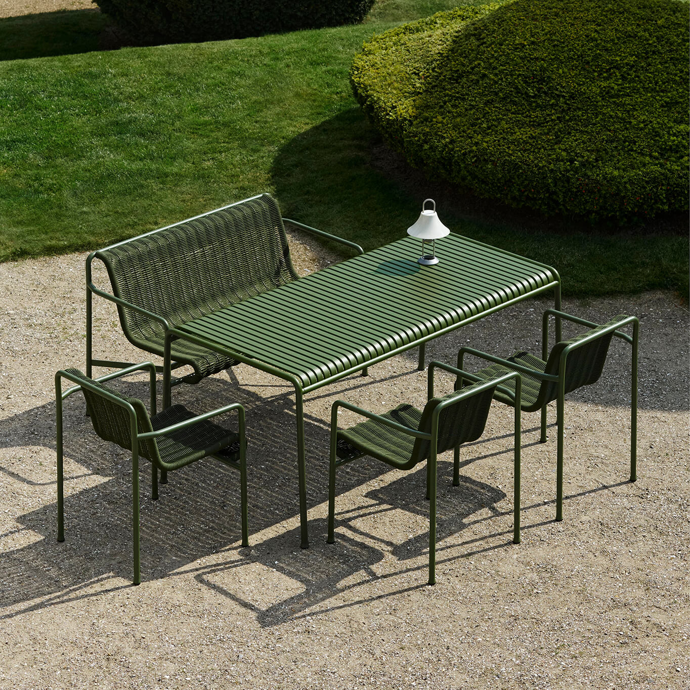 PALISSADE CORD Dining Bench Anthracite