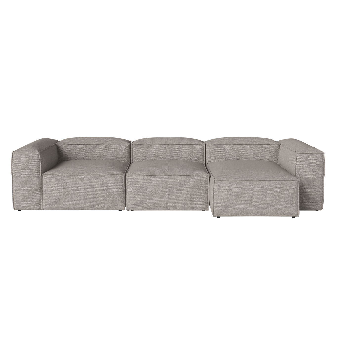 COSIMA Chaise Longue Right  340x120 Monza Grey-White
