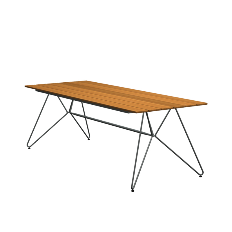 Table SKETCH 220x89 Bambou/ gris