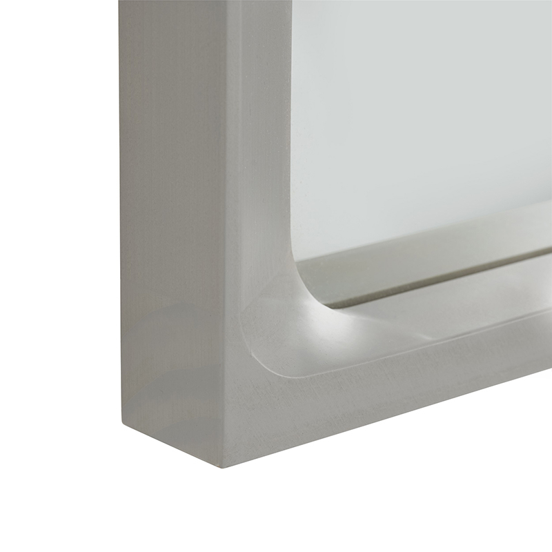 ARCED mirror 170x61 Light grey