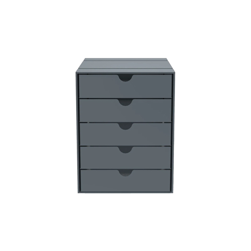 Boite USM INOS 5 tiroirs Gris moyen 