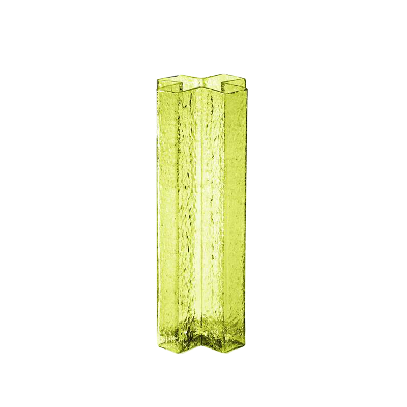 Vase CROSS H 28 Vert pomme