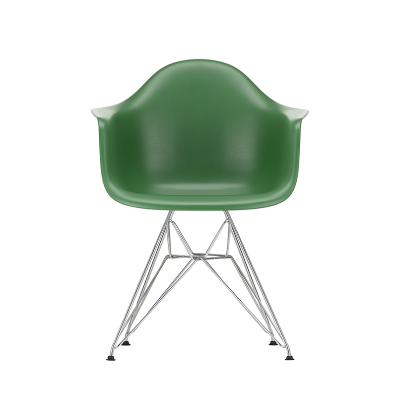 EAMES PLASTIC ARMCHAIR DAR pieds Tour Eiffel Vert émeraude RE