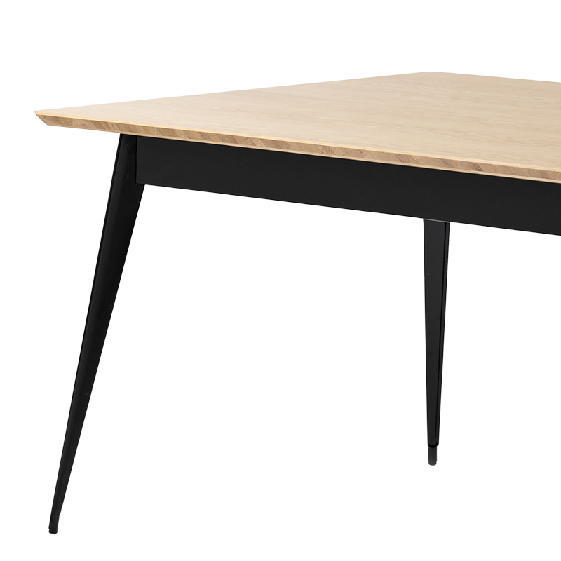 Table 55 200x95 plateau chêne Noir