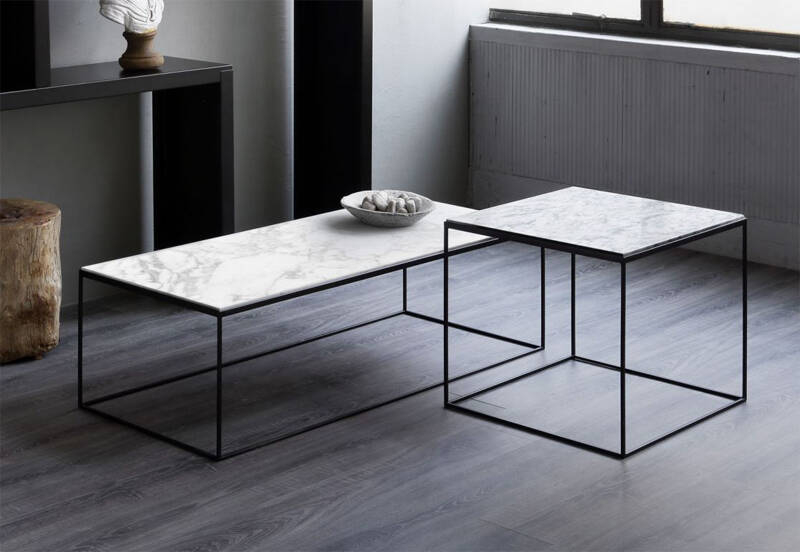 SLIM MARBLE Marbre Carrara blanc