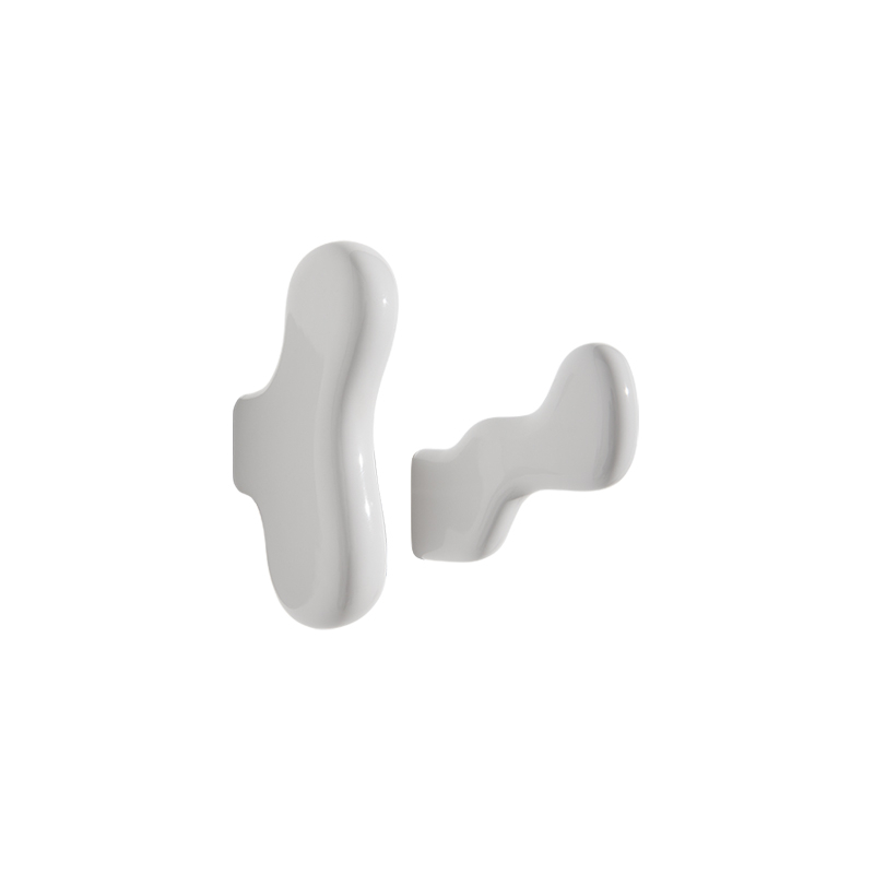 Set of 2 KLUMP coat hooks White