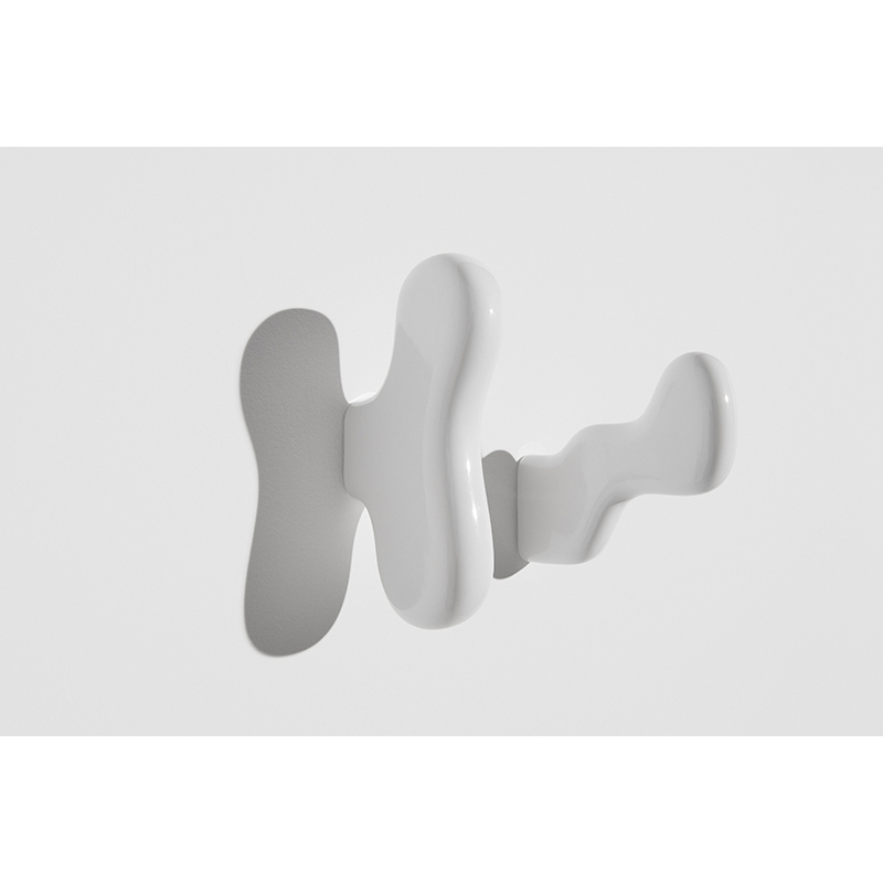 Set of 2 KLUMP coat hooks White