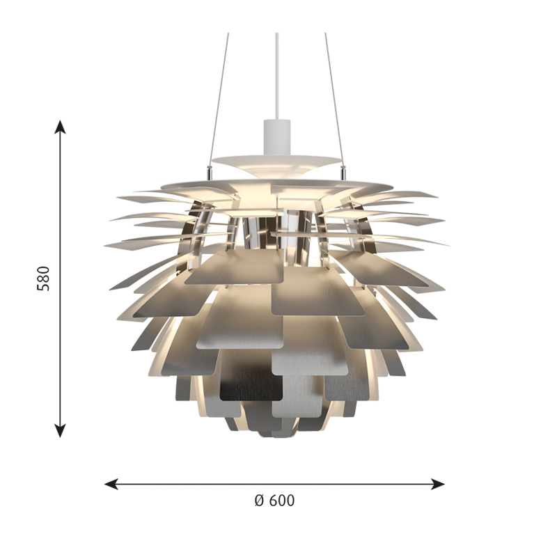 PH ARTICHOKE Ø60 Acier inox