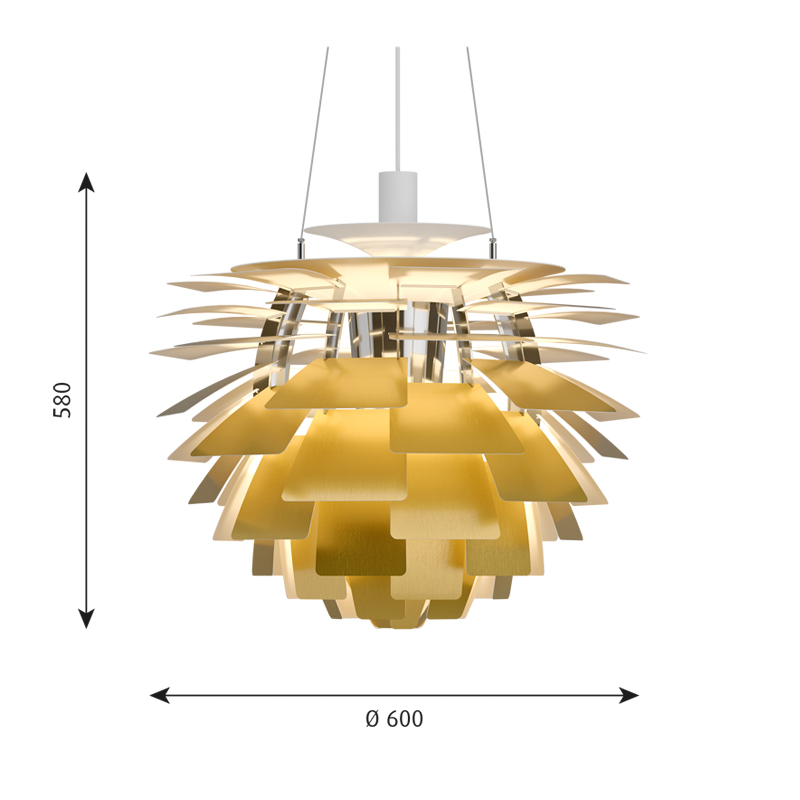 PH ARTICHOKE Ø60 Brass