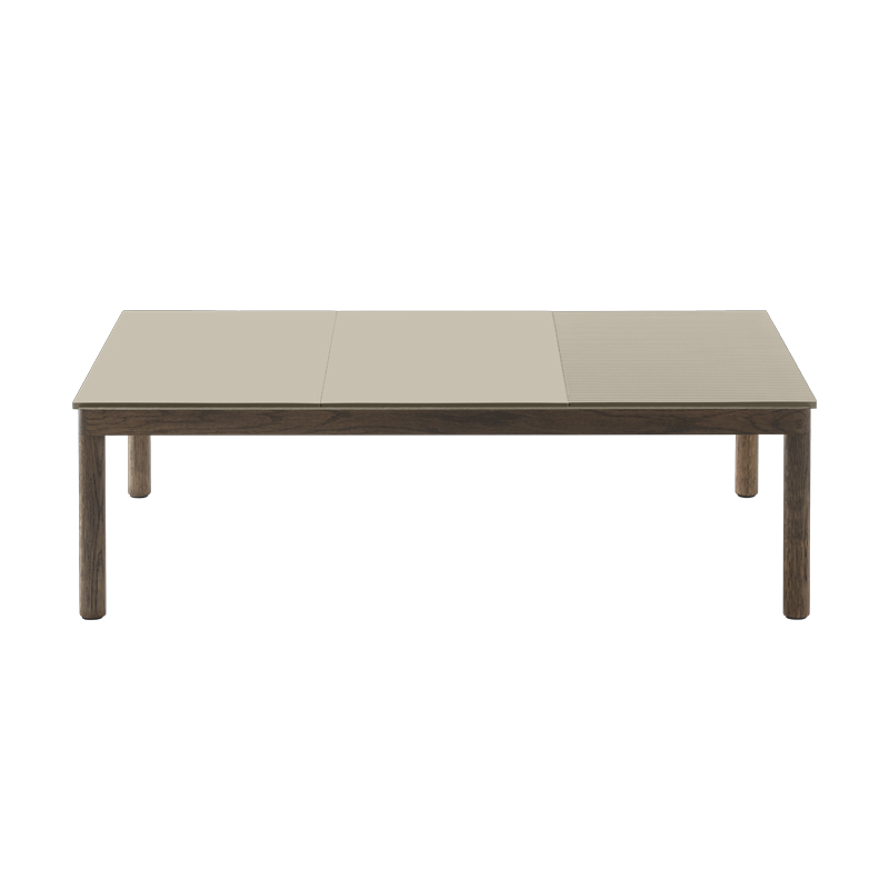 COUPLE 120x84 Taupe / Dark oiled oak
