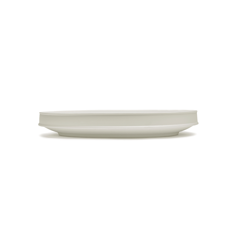 Plat DUNE XL Blanc albâtre
