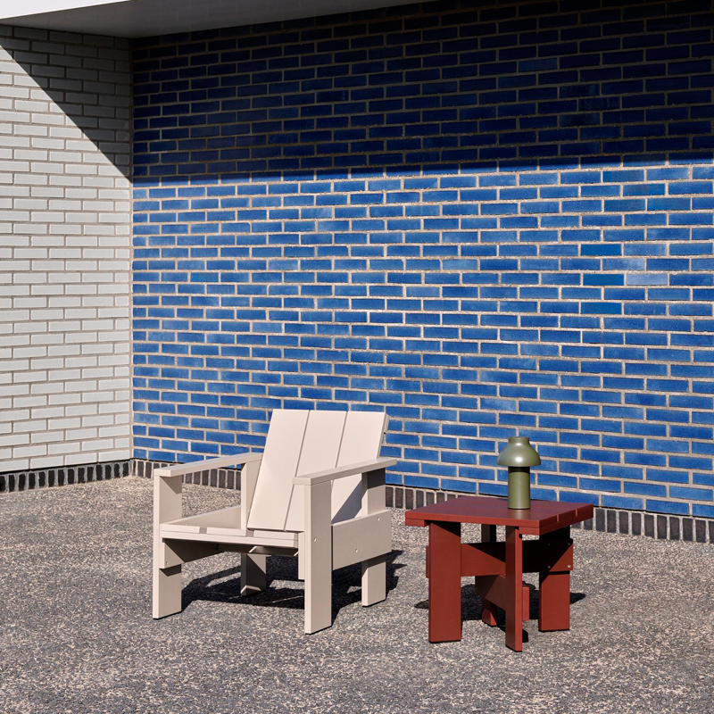 Table basse CRATE Rouge fer