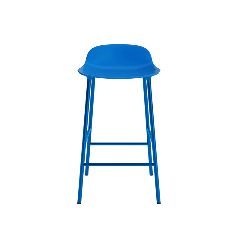 FORM BARSTOOL pieds acier Bleu vif