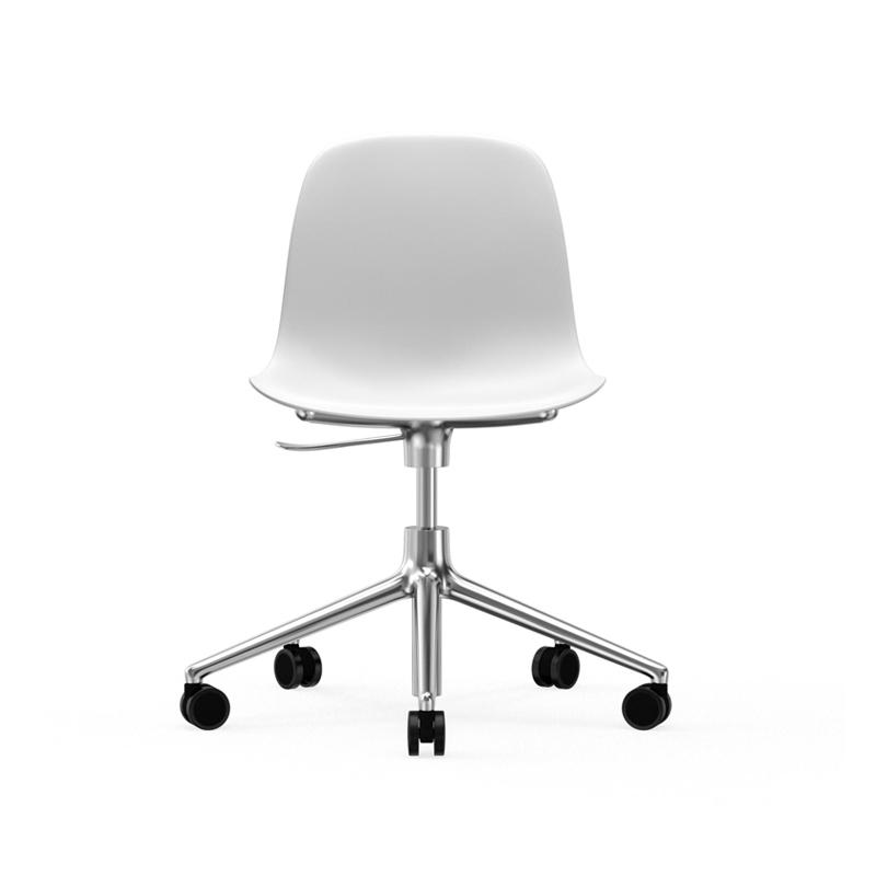 FORM CHAIR piètement à roulettes Blanc