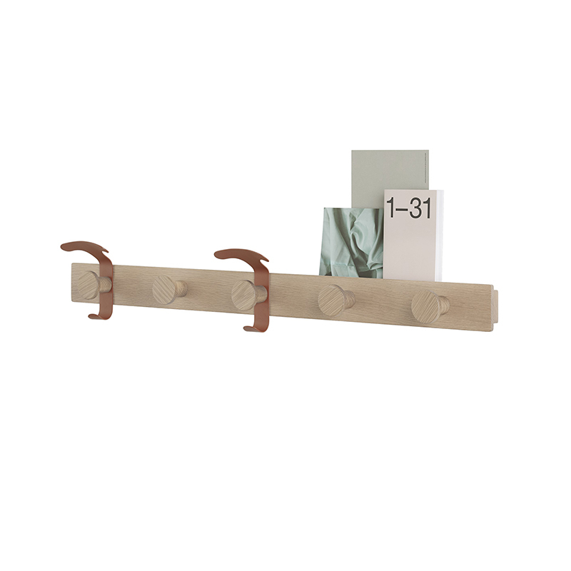 Coat hook AVAIL Oak / Copper brown