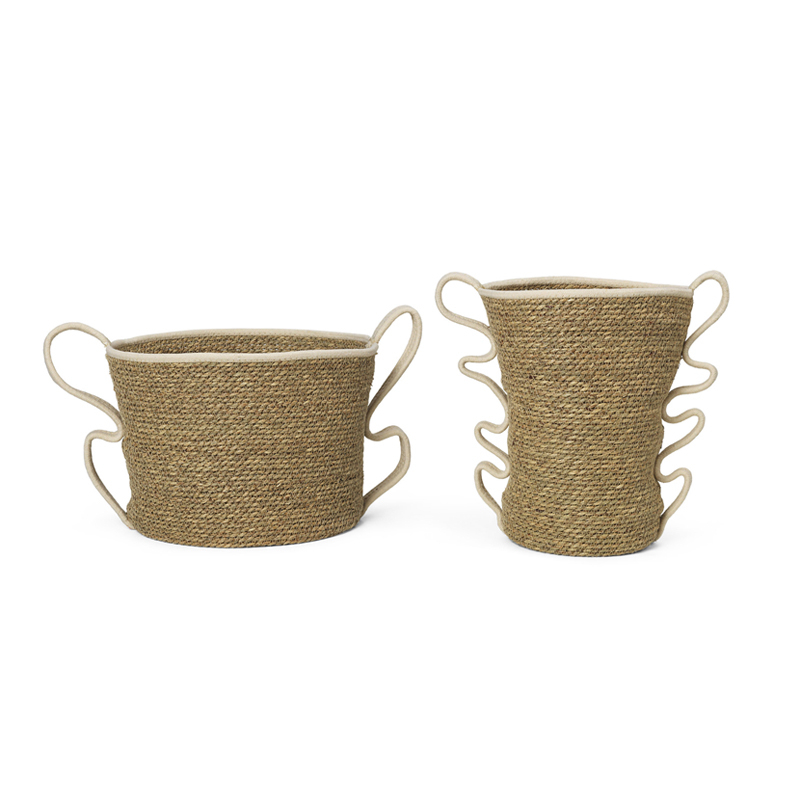 Set de 2 paniers VERSO Blanc