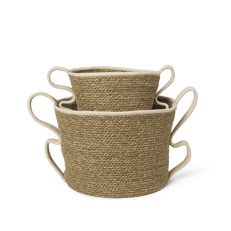 Set de 2 paniers VERSO Blanc